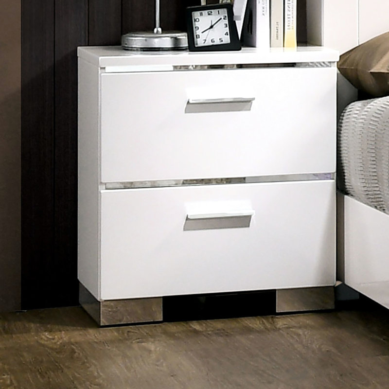 Table de chevet Modern, Blanc