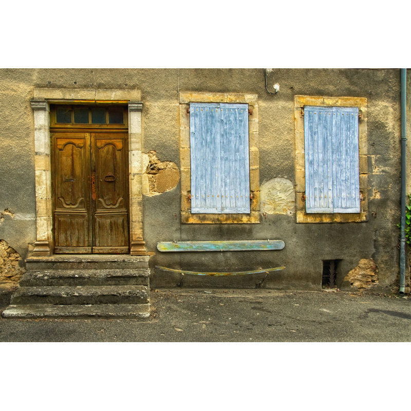 Weathered Doorway V - Wrapped Canvas Print, 20cm H x 30cm W x 3.8cm D