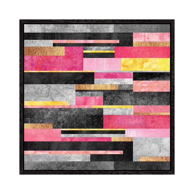 Big City Girl by Elisabeth Fredriksson - 1 Piece Wall Art on Canvas, 93.98 cm H x 93.98 cm W, Black Framed