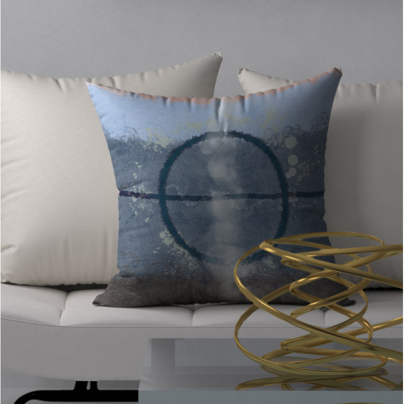 Housse de coussin carrée bilet insert, H 24 po x l 24 po
