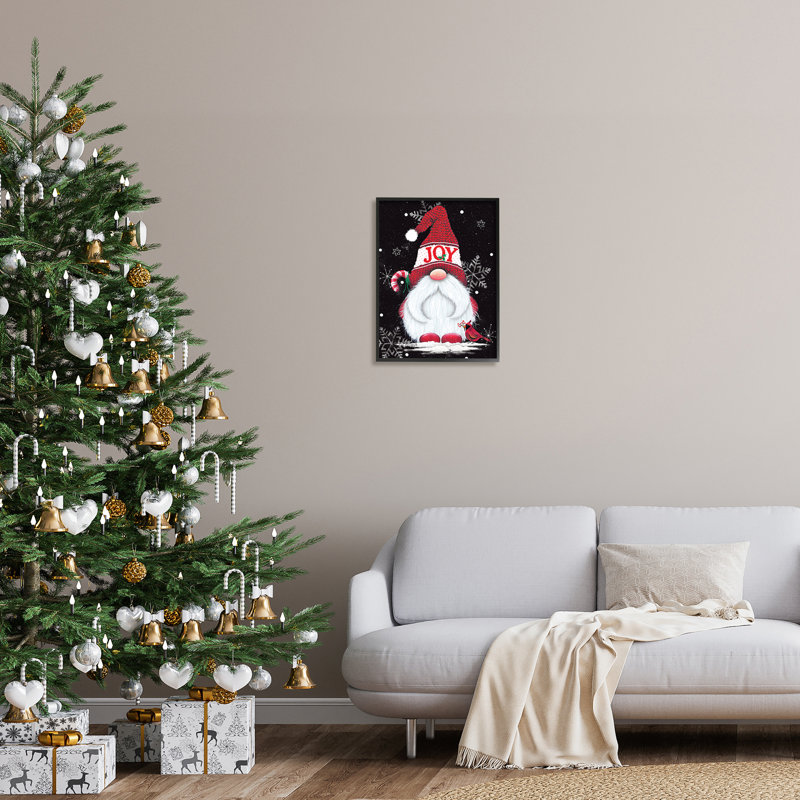 Red Holiday, H 20 po x l 16 po x P 1,5 po, Giclée encadrée noir minuit