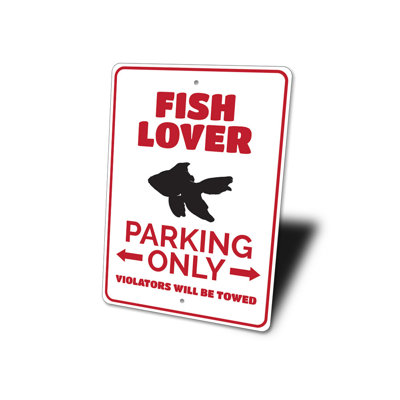 Fish Parking Aluminum Sign