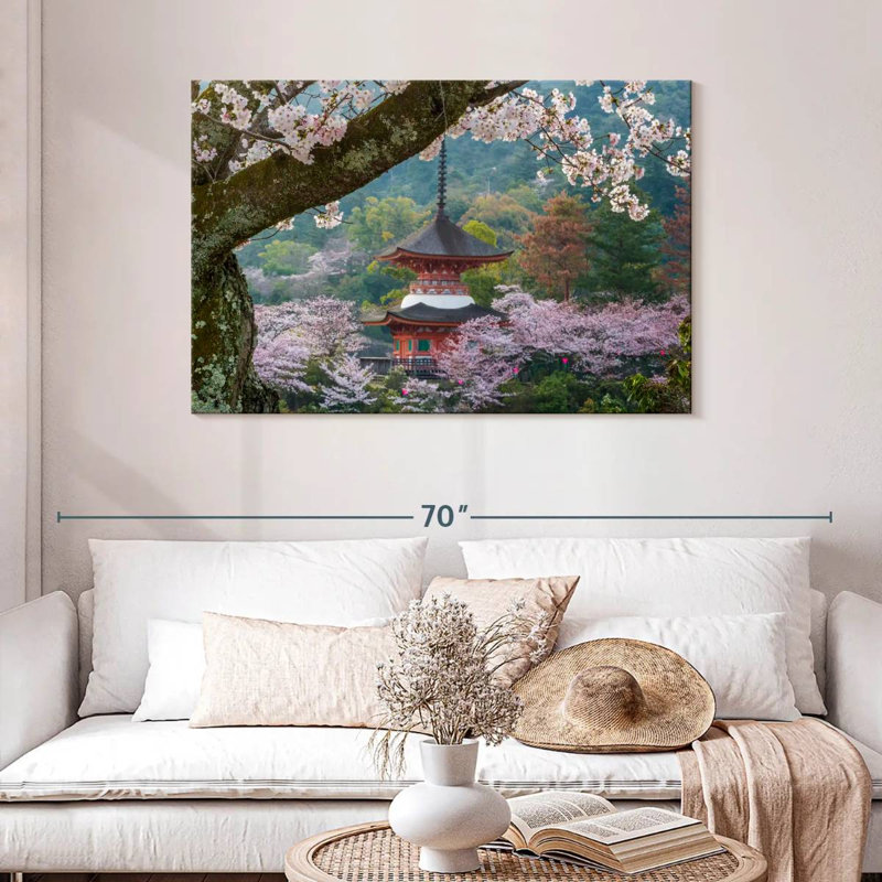 Adella, Japon, paysage, H 30 po x l 45 po