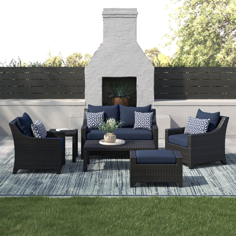 Fionnula 5 - Person Patio Conversation Sets with Cushions