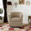 Fauteuil demi-tonneau pivotant en similicuir-1036204855
