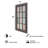 Kiera Grace Alice Collage Ayon Frame, Durable Picture Frame with 12 Frames, Holds Twelve 4" x 6" Photos, Wall Mount Photo Frame, Distressed Rustic Country Window Design, 18" x 30"-1359787624