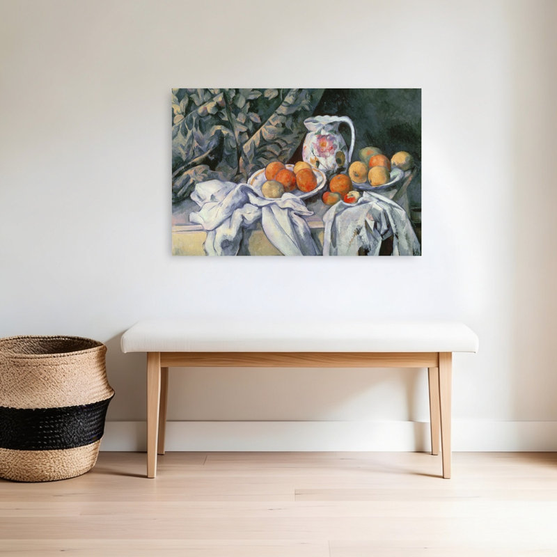 Nature morte aux draperies, vers 1899, estampe d'art mural abstrait contemporain, H 24 po x l 36 po