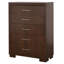Commode 5 tiroirs Bernida Cappuccino-93620368