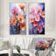 «Peach Purple Violets Représentation Dreams», 2 pièces-469677636-469677641