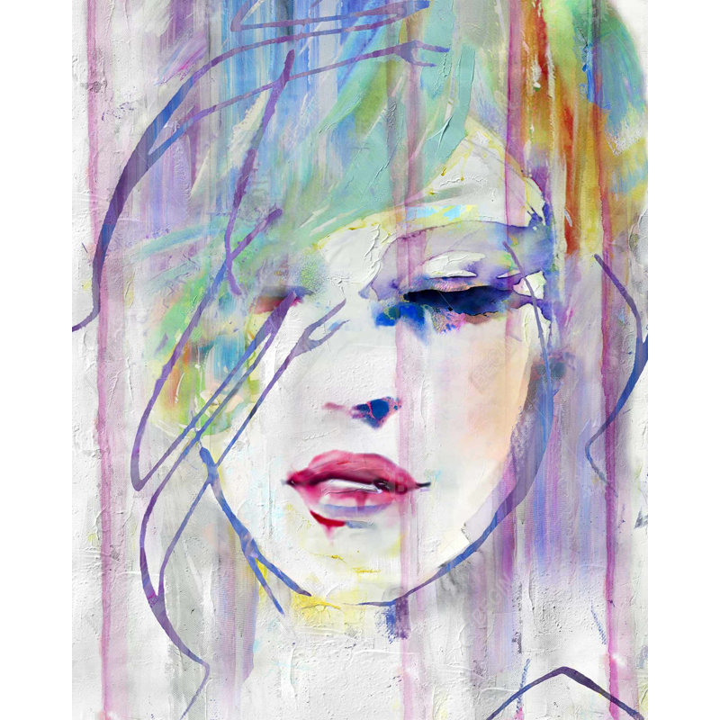 Beauté abstraite, reproduction sur toile, H 60 po x l 48 po