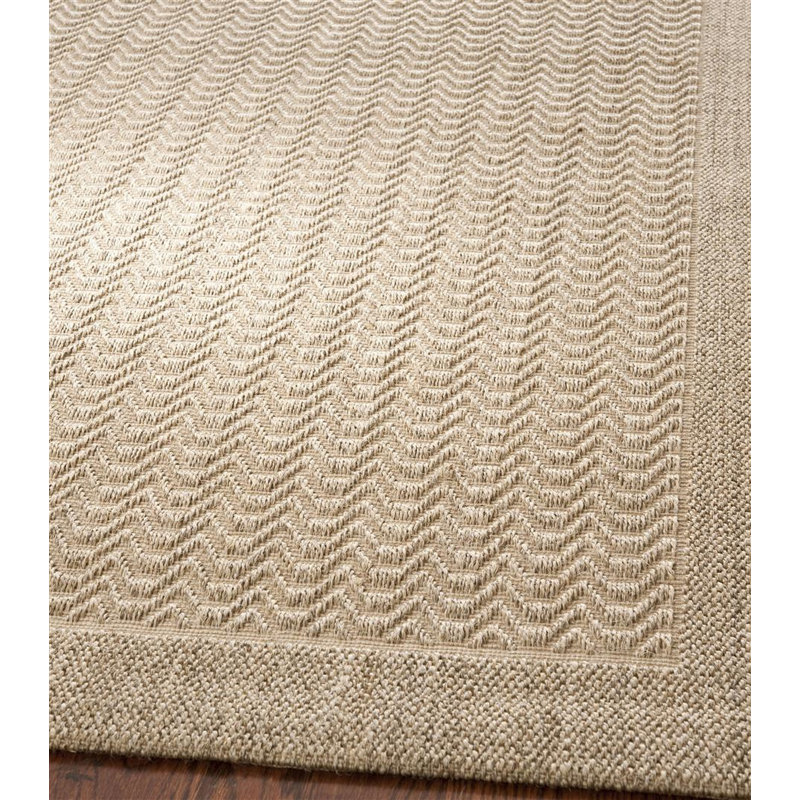 Merryman Jute/Sisal Desert Sand Area Rug, Runner 2' x 8'