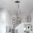Keysha 10 - Light Unique Rectangle LED Dimmable Pendant Long Staircase Chandelier