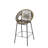 Ferrara Outdoor Patio Green Faux Wicker Barstool, Set Of 2-1731356907