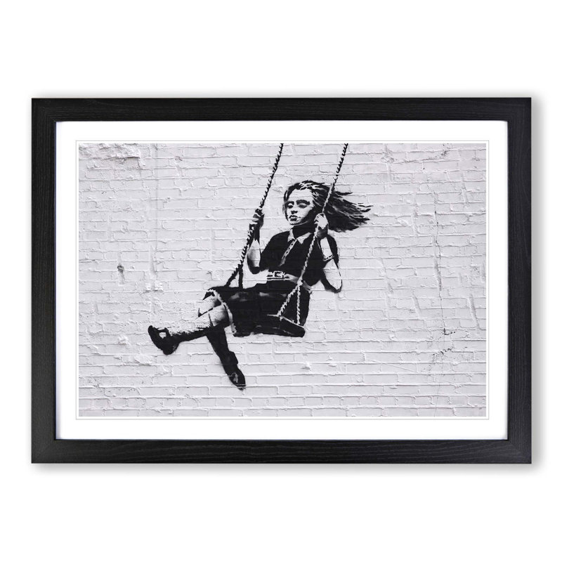 Banksy - Single Picture Frame Print, Black
