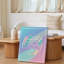 Toile, création d'une œuvre d'art numérique sereine et édifiante avec un doux art mural, palette de couleurs pastel-859289234