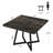 Square Dining Table, 31.5" Industrial Dinner Table-1364510771-1353486863