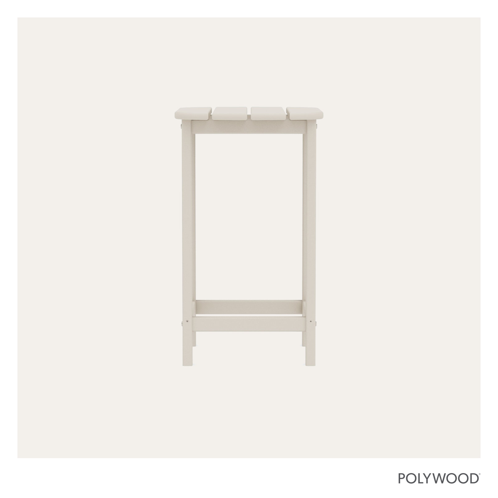 POLYWOOD® South Beach 19" Patio Side Table, Sand