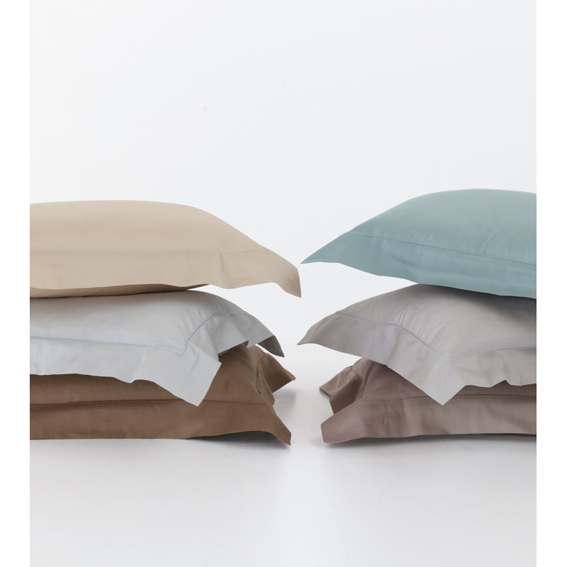 Deluca Cotton Pillow Sham, King, Almond