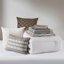 Ensemble d'édredon surdimensionné 8 pièces jacquard taupe-126579699