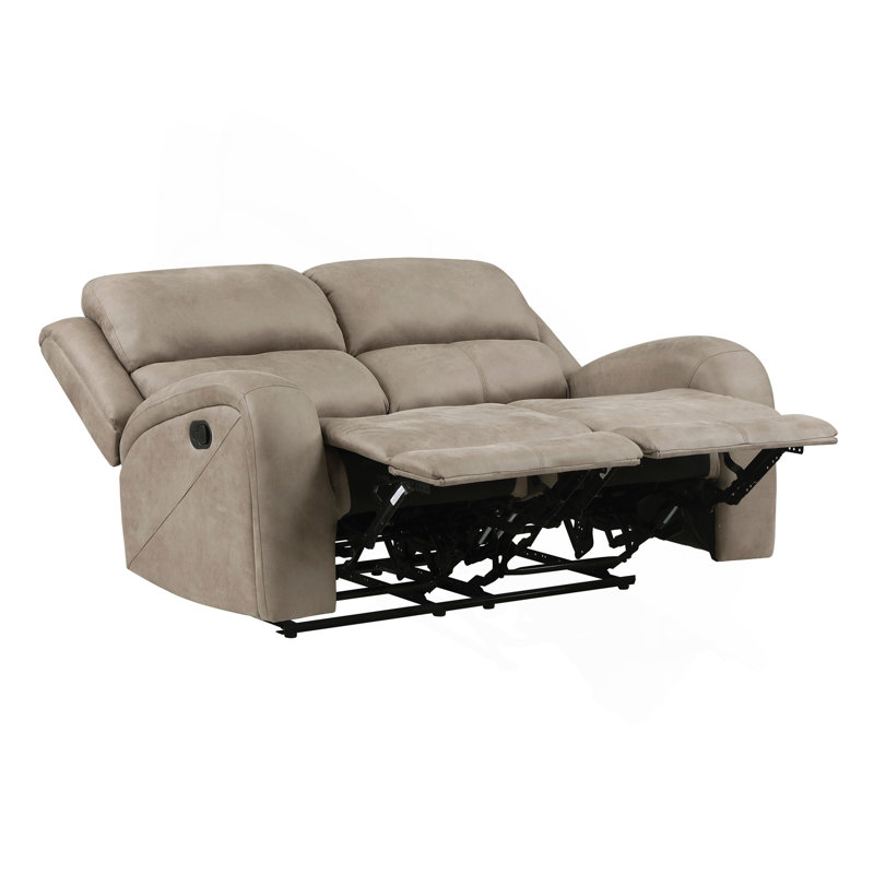 Luxurious Style Double Reclining Loveseat 1Pc Brown Plush Comfortable Living Room Furniture