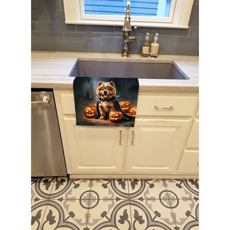 Torchon Chow Chow Puppy Halloween, Chow-chow