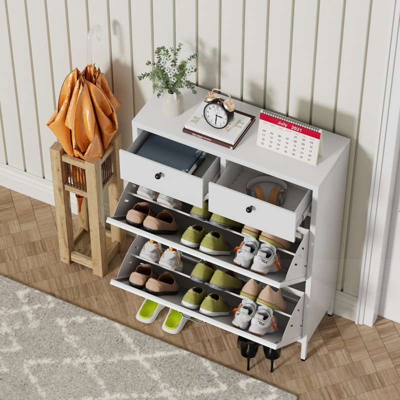 Range-chaussures avec tiroirs rabattables