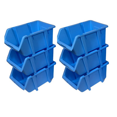 Ensemble de bacs empilables en plastique Henriha