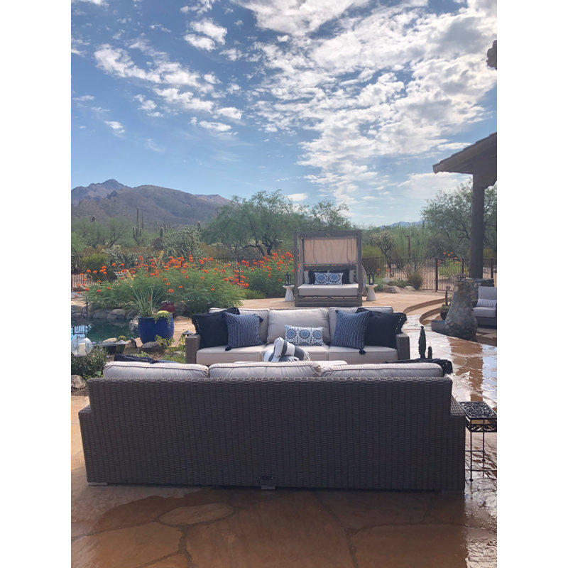 Coronado Outdoor 3 - Seat Patio Sofa, Canvas Granite Sunbrella®