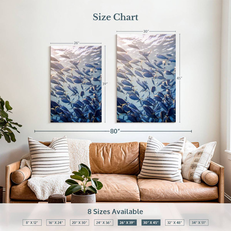 Brampt Curacao Fish, 39" H x 26" W