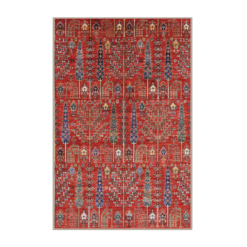 Tapis 100% Mid-Century moderne lavable à la machine 2391, Tapis de couloir 2 pi x 5 pi