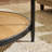 Black Round Rattan Shelf Coffee Table