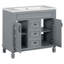 Meuble-lavabo moderne 36 po avec lavabo supérieur-102493538