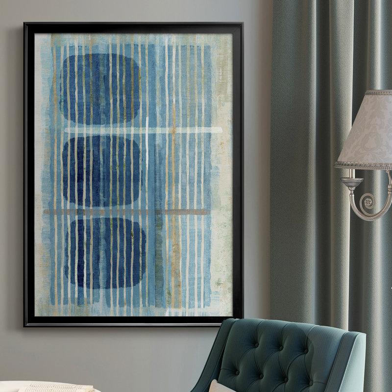 «Blue Blue Horizon II», toile encadrée de qualité supérieure - prête à être accrochée, H 30,5 po x l 22,5 po x P 1 po