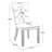 Almerinda Tufted Flax Upholstered Back Dining Chair-533324189-533324190