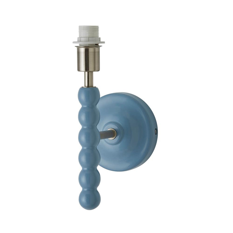 Alderic Manufactured Wood Armed Sconce, Blue