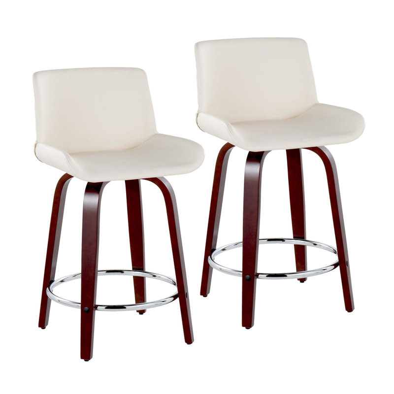 Tabouret de comptoir 24 po Rondell, Blanc