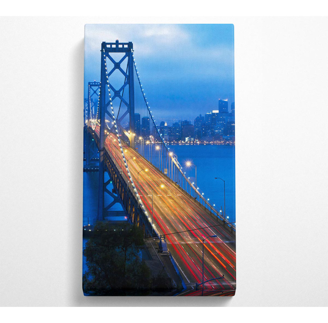 Avantika Golden Gate Bridge Blues - Kunstdrucke auf Leinwand - Wrapped Canvas