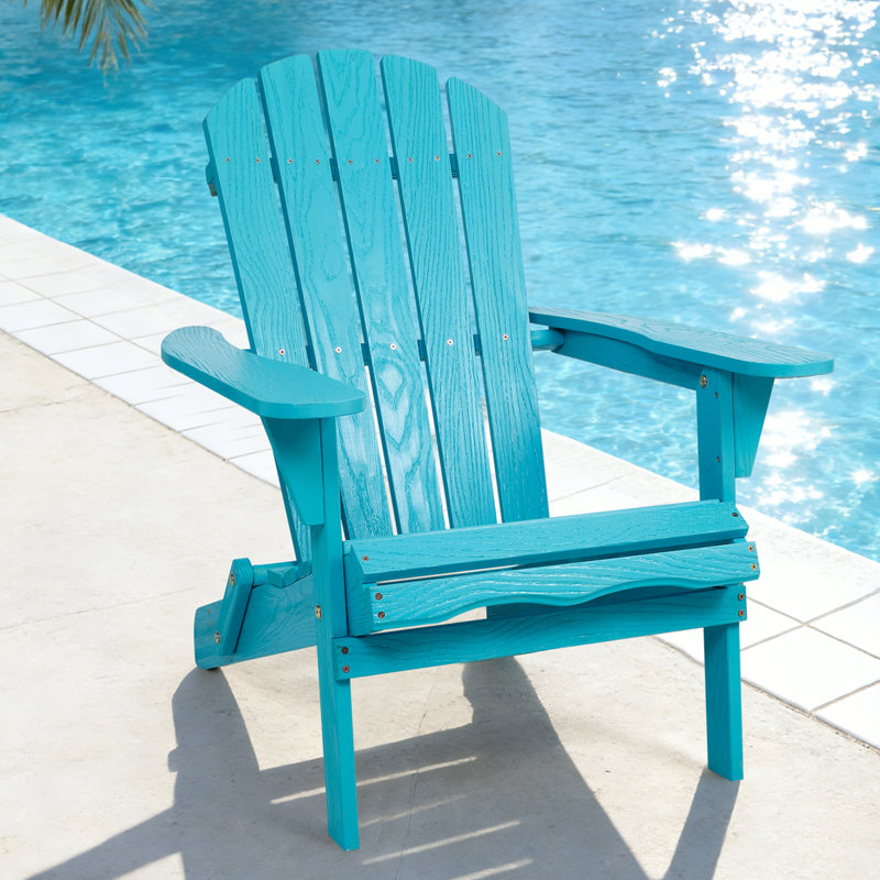 Ensemble de 2 chaises Adirondack d'extérieur Abril, Blue