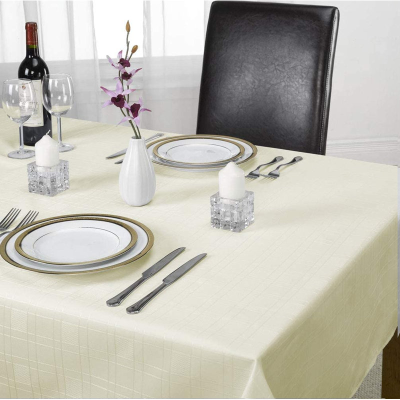 Solid Colour Tablecloth, Cream, 52cm W x 52cm L, Flower