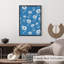 Motif floral de fleurs bleues II-1949417209