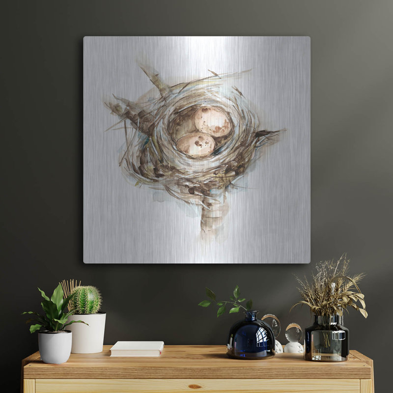 «Bird Nest Study I» par Ethan Harper, H 24 po x l 24 po