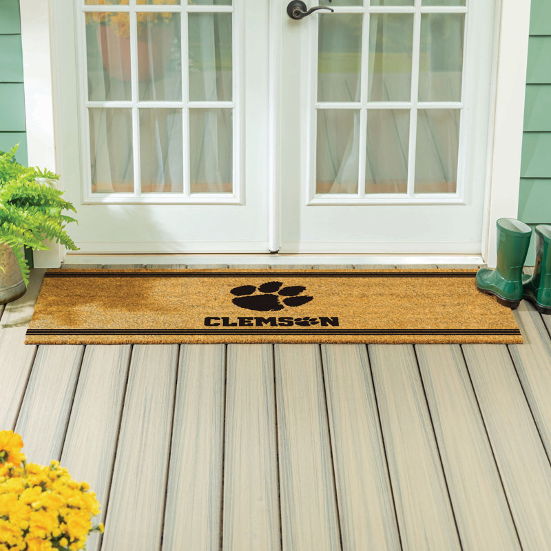 Très grand tapis de couleur unie Clemson University, 60 po x 24 po