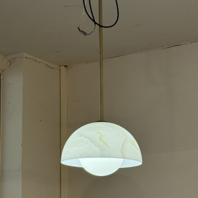 Luminaire suspendu en forme de dôme à 1 lumière