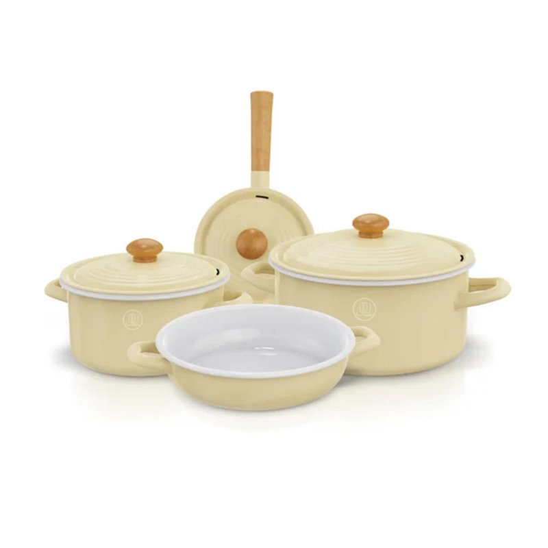 JOWARE Steel 4 Piece Nonstick Cookware Set, PTFE & PFOA &PFAS Free