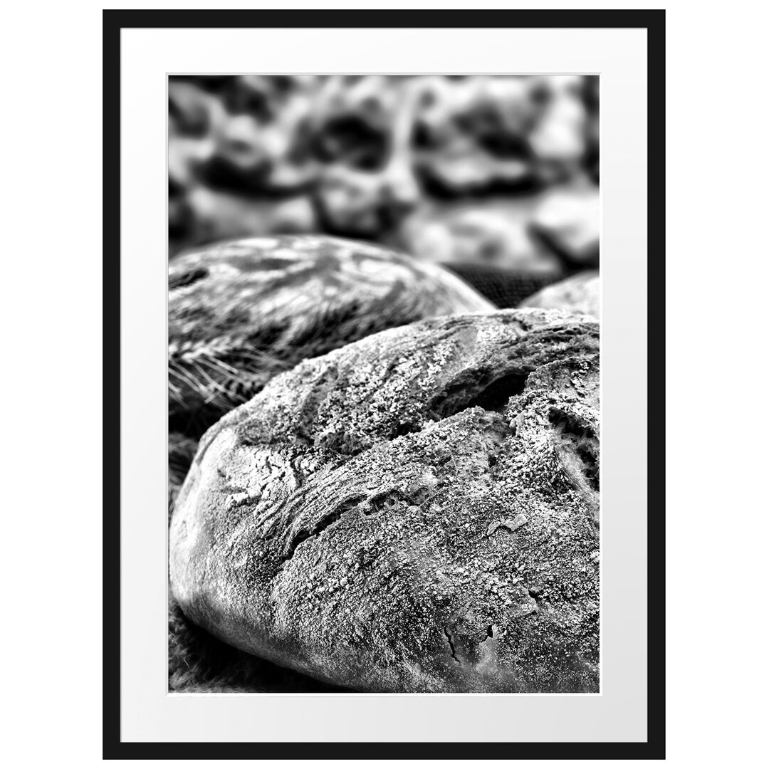 Gerahmtes Poster Frisch gebackenes Brot