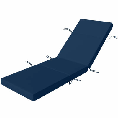 Coussin de chaise longue moelleux, coussin de chaise longue de jardin, coussin de chaise longue d'extérieur, coussin de chaise longue de piscine (seulement coussin)