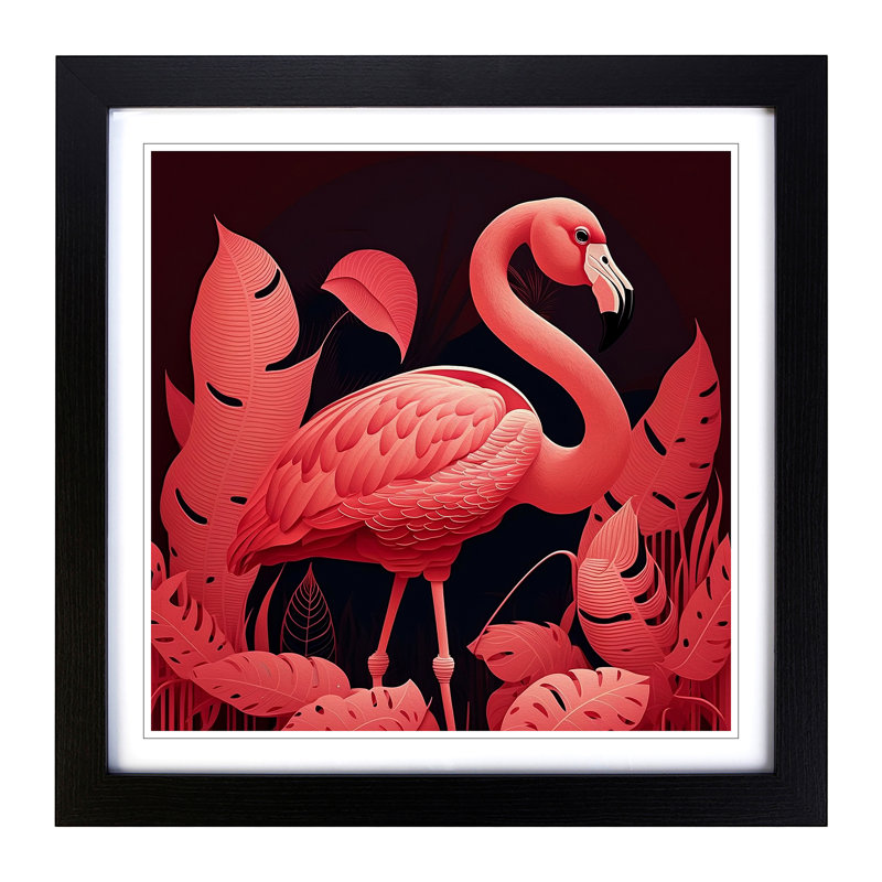 Single Picture Frame Print on Wood, Black