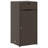 vidaXL Outdoor Storage Box, Deck Box, PE Rattan, Magnetic Closure Weather Resistant with Shelves for Tools & Accessories, Brown 21.7"x21.7"x43.7"-504012782