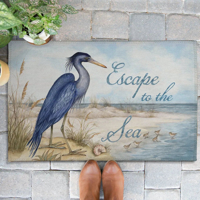 Tapis d'extérieur Heron Escape, L 24 po x L 36 po