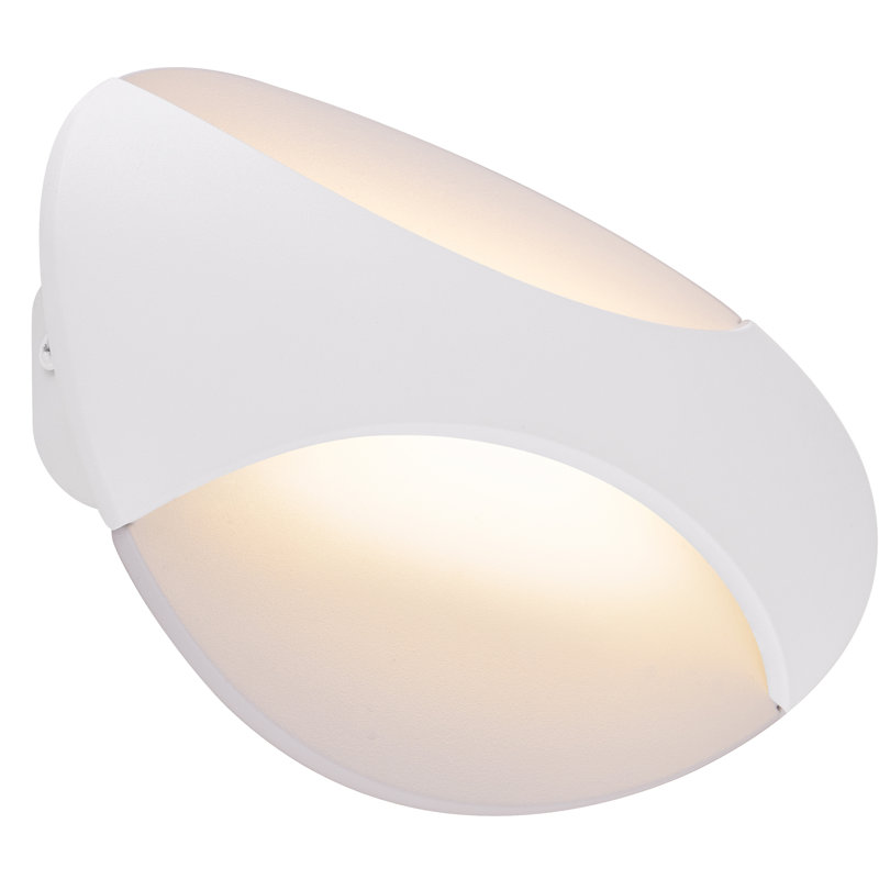 Silesia LED Flush Mounted Sconce, White